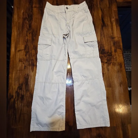 Hollister High Rise Baggy Cargo Pants Size 1 Streetwear Gropcore Granola - Picture 2 of 7